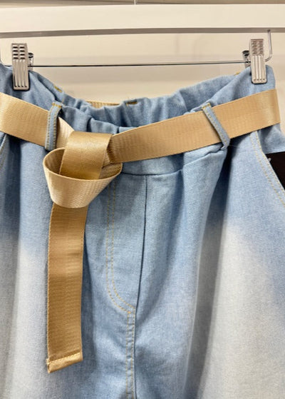 The Pink Door Pull on Bermuda Short Denim