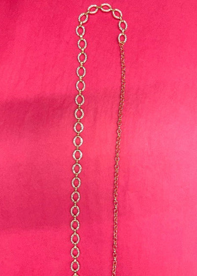 The Pink Door Circle Chain Hook Belt Gold