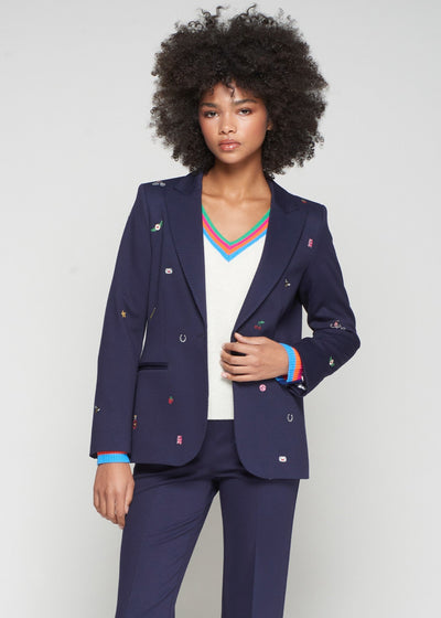 Vilagallo Heather Emb Gummy Bear Blazer