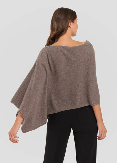 Alashan Cashmere Poncho Portobello