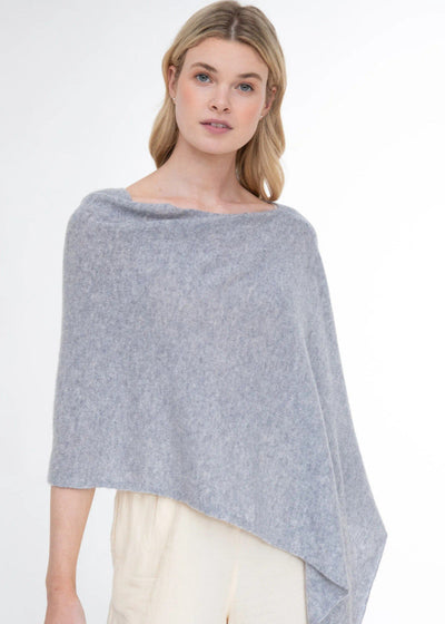 Alashan Cashmere Poncho Harbor