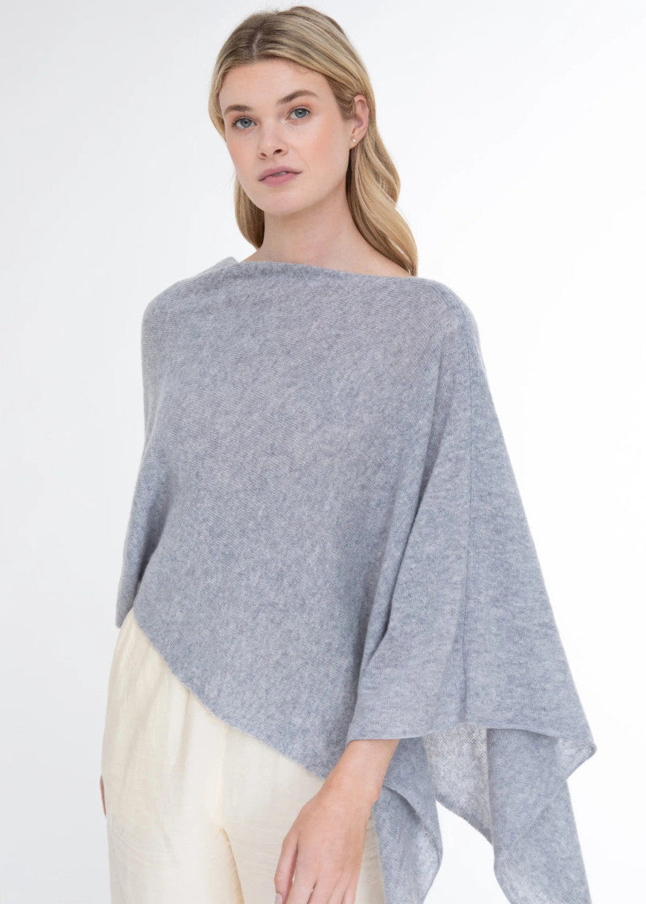 Alashan Cashmere Poncho Harbor