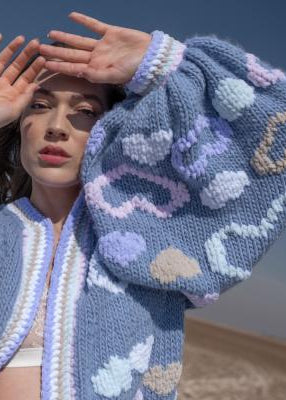 Maridruna Adelina Short Cardigan Baby Blue