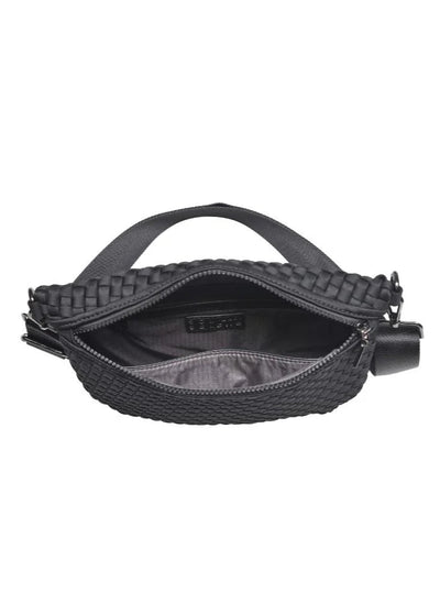 Sol & Selene Ethereal Woven Belt Bag Black