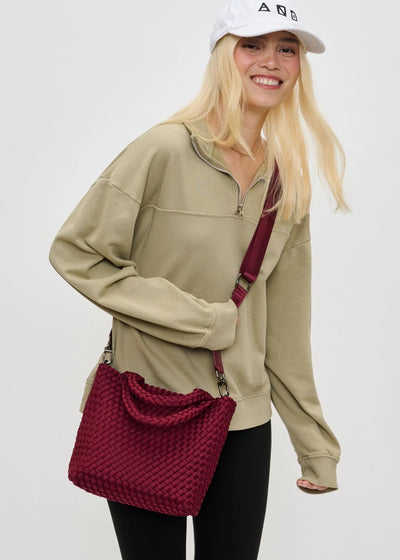 Sol & Selene Sky’s The Limit Small Crossbody Wine