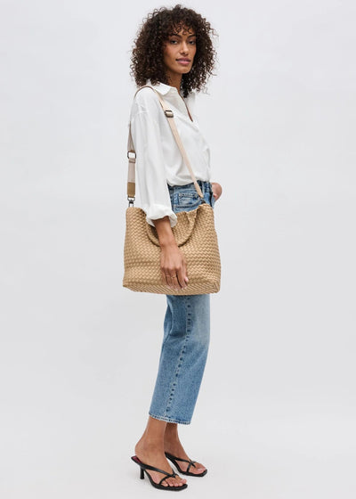 Sol & Selene Sky’s The Limit Medium Tote Nude
