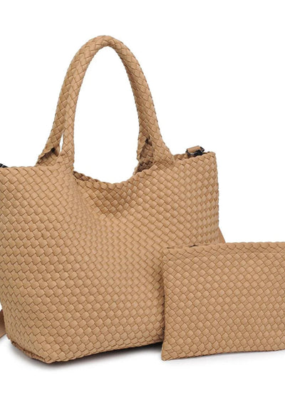 Sol & Selene Sky’s The Limit Medium Tote Nude