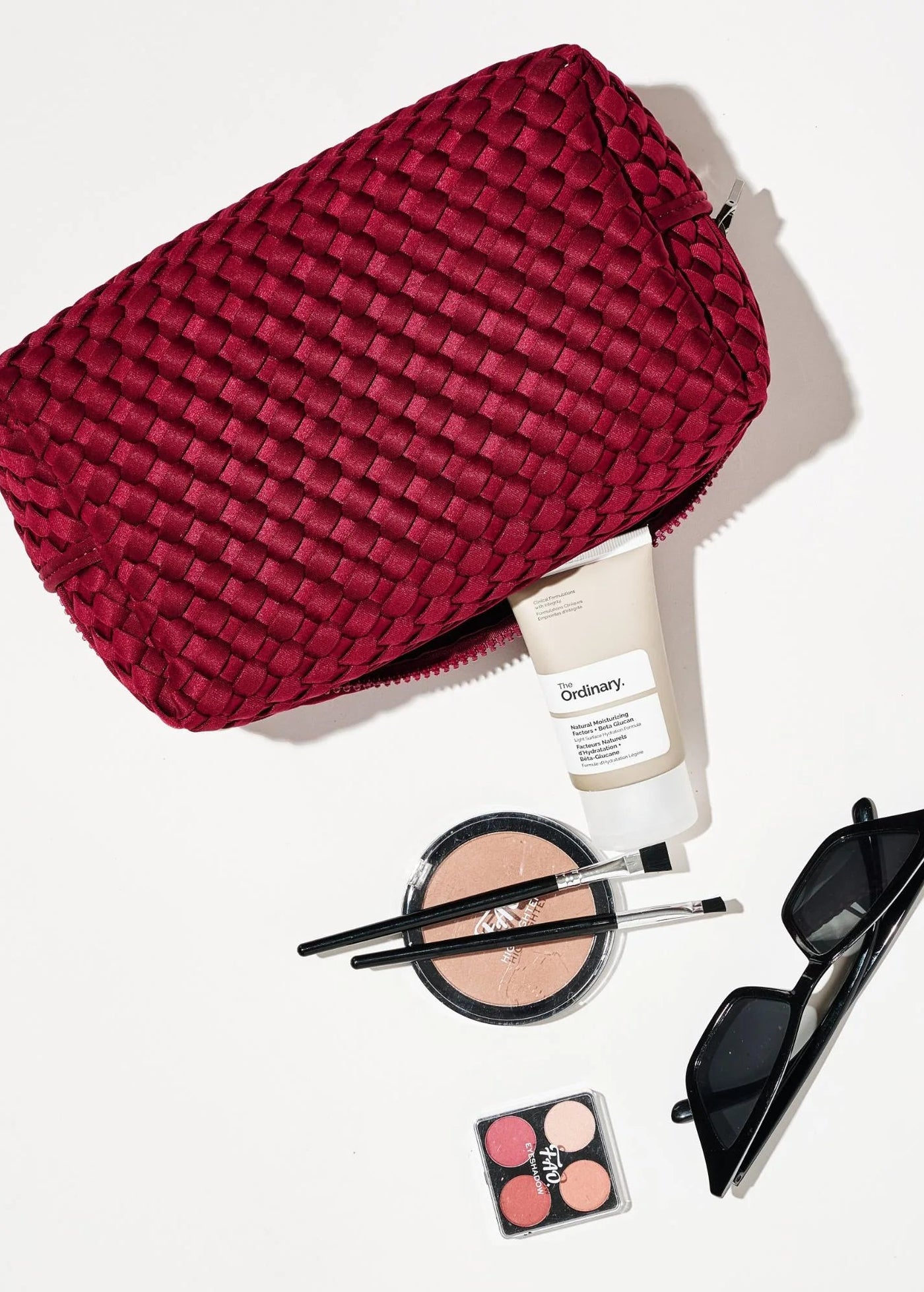 Sol & Selene Altitude Woven Neoprene Cosmetic Bag Wine – Shop The Pink Door