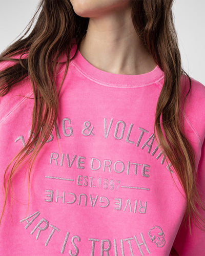 Zadig & Voltaire Upper Blason Embroidered Sweatshirt - Electric Pink