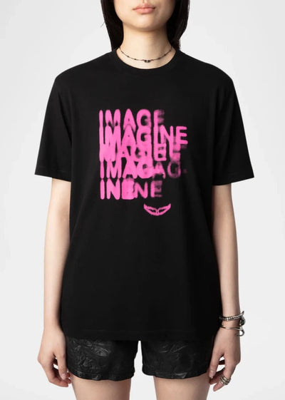Zadig & Voltaire Edwin co Imagine Blurry Black