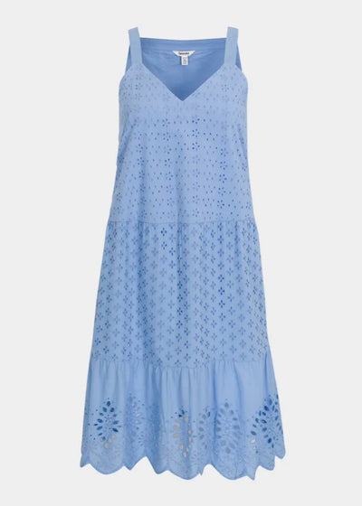 Splendid Napa Eyelet Dress Steel Blue
