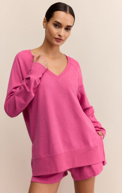 Z Supply Weekender V-Neck Island Pink