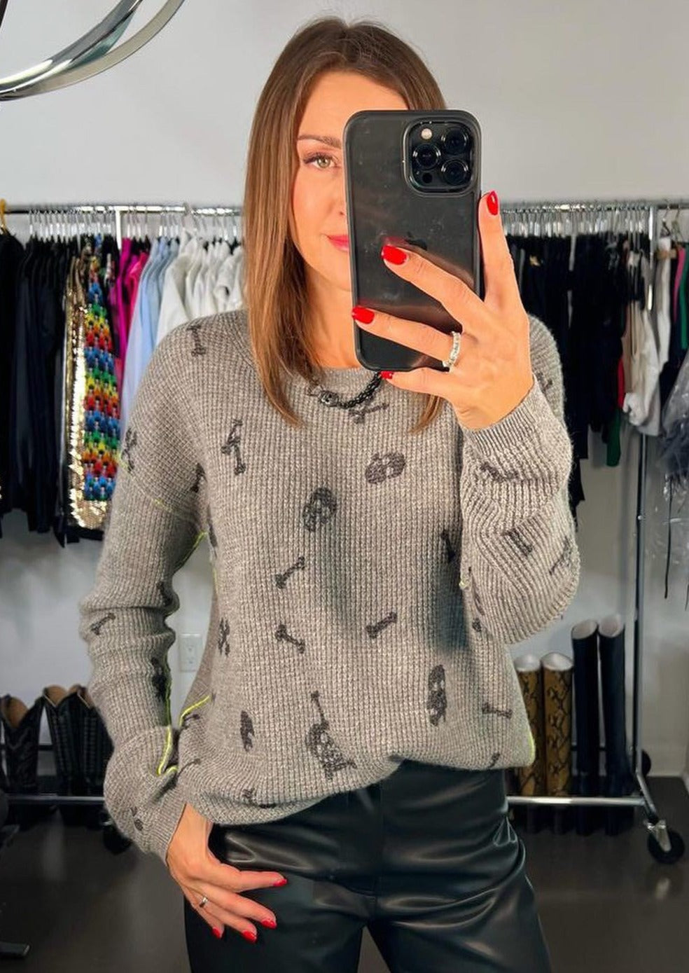 Lisa Todd Bare Bones Cashmere Sweater - Grey