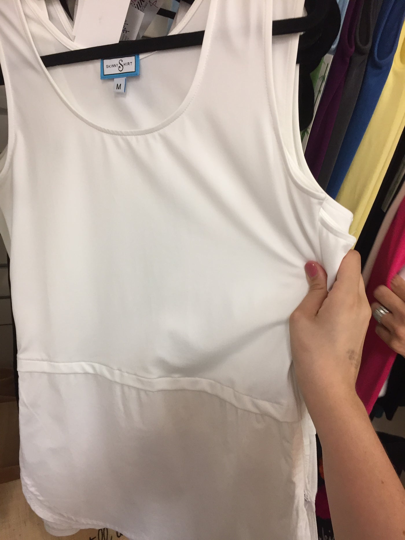 Skinny Shirt with blouse bottom