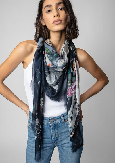 Zadig & Voltaire Kerry Vanite Modal Scarf - Spirit Navy