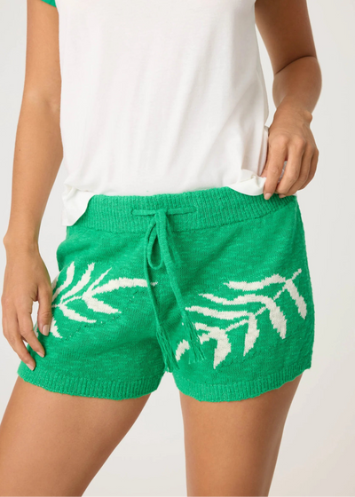 PJ Salvage The Beachcomber Leaf Print Shorts
