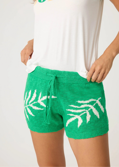PJ Salvage The Beachcomber Leaf Print Shorts