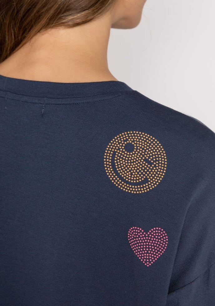 PJ Salvage Stoney State Of Mind L/S Top - Navy