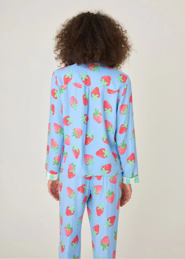 Pj Salvage Farmers Market Strawberry Set Bright Blue