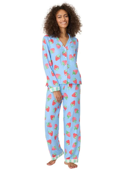 Pj Salvage Farmers Market Strawberry Set Bright Blue
