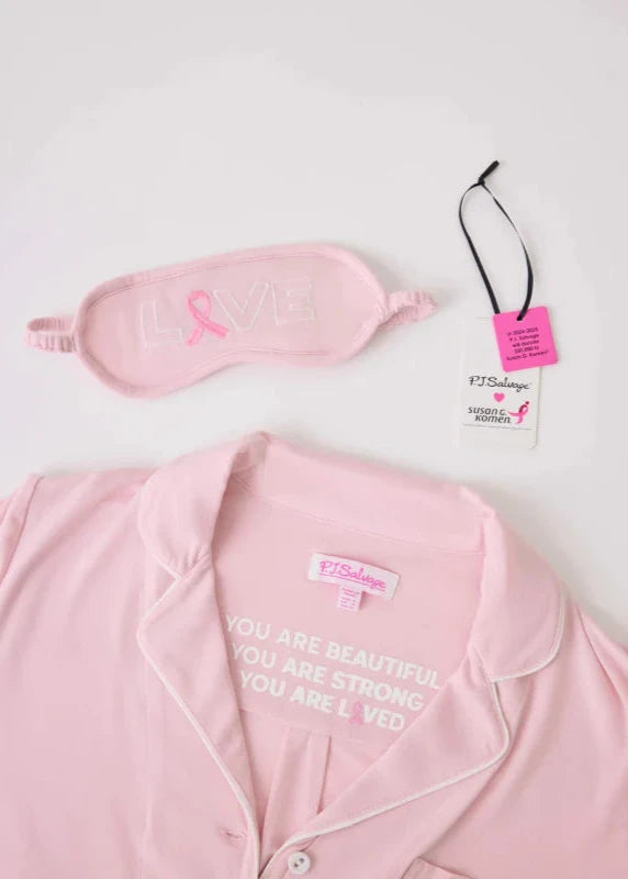 Pj Salvage support Breast Cancer Pj Set