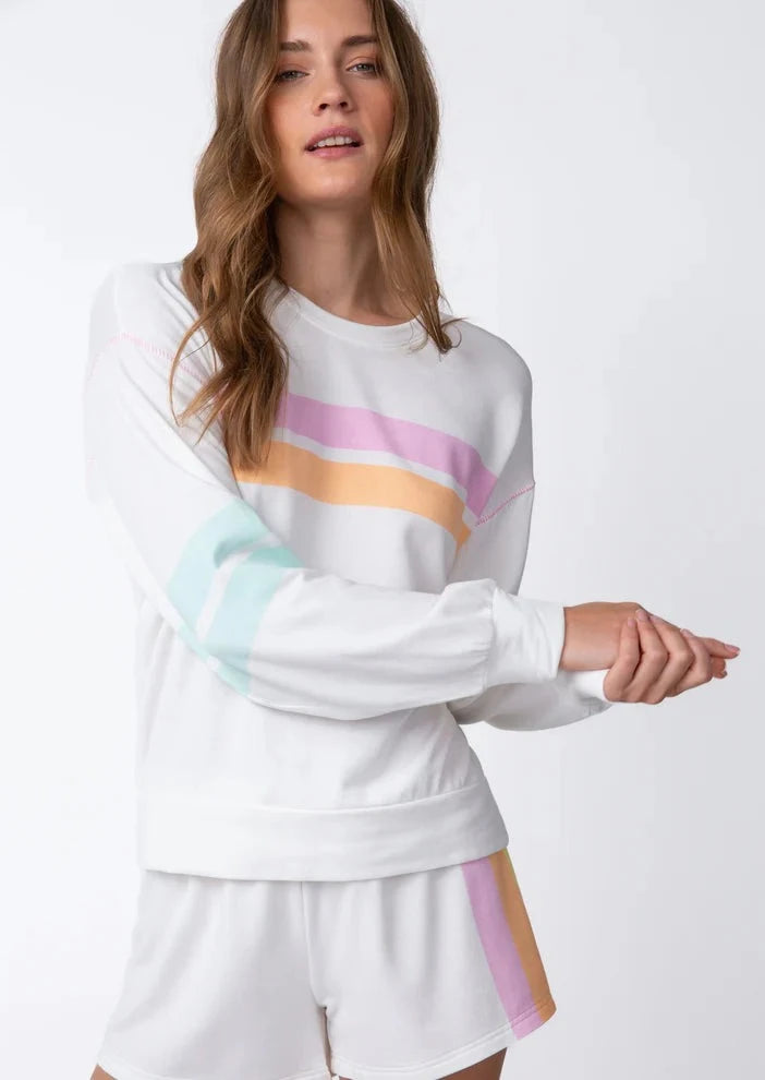 Pj Salvage Shine Bright Striped L/S Top