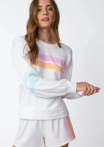 Pj Salvage Shine Bright Striped L/S Top
