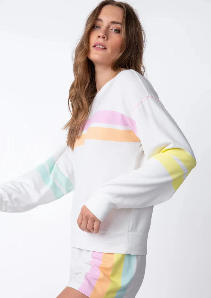 Pj Salvage Shine Bright Striped L/S Top