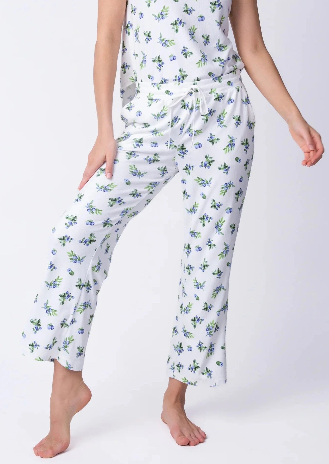 Pj Salvage Blueberry Fields Crop Pants