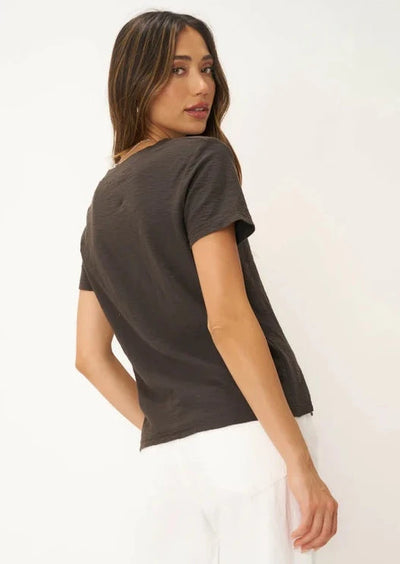 Project Social Plata Notched Tee - Vintage Black