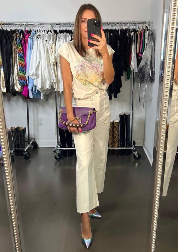 Zadig & Voltaire Cecilia Skull Reaper Strass Tee - Sugar