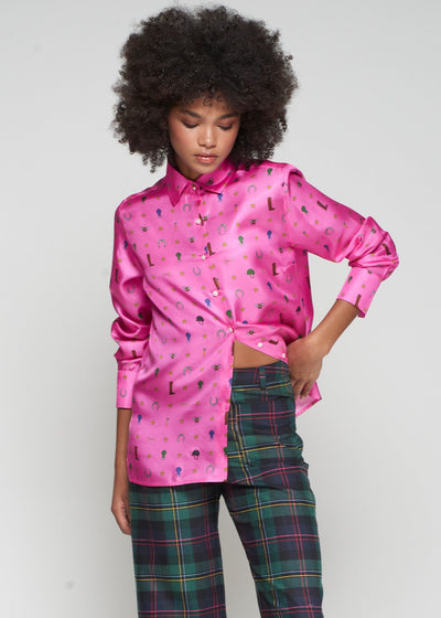 Vilagallo Mariela Equestrian Shirt Fuchsia
