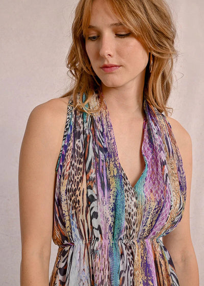 Molly Bracken Multicolour Animal Print Dress