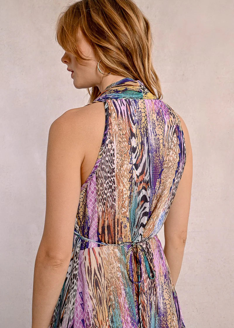 Molly Bracken Multicolour Animal Print Dress
