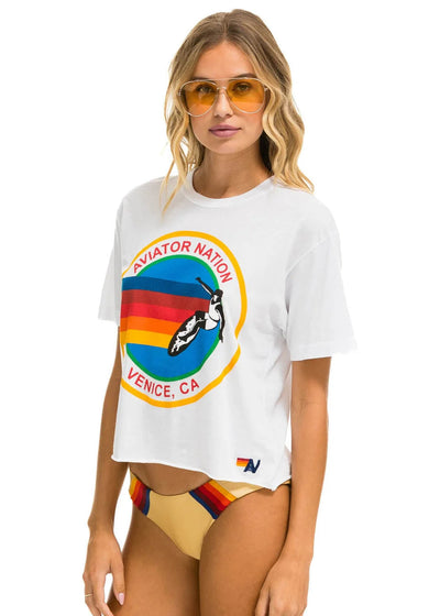 Aviator Nation Boyfriend Tee White
