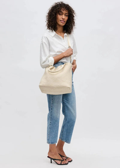 Sol and Selene Sky’s The Limit Medium Tote Cream