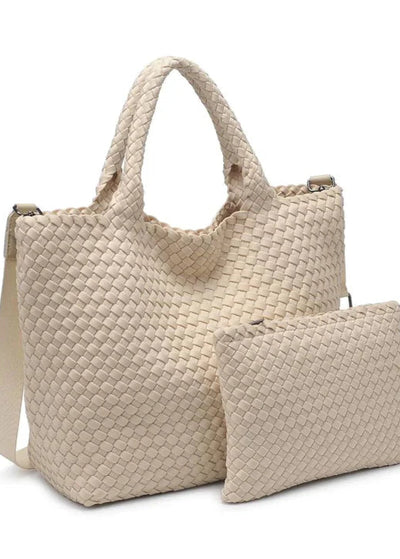 Sol and Selene Sky’s The Limit Medium Tote Cream