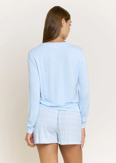 Honeydew Sugar Sweetheart L/S Shortie Set Icy Houndstooth