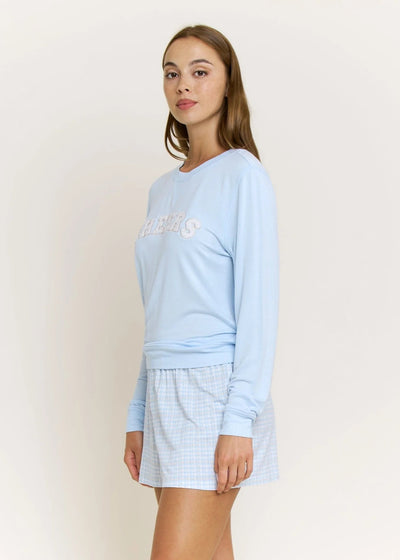 Honeydew Sugar Sweetheart L/S Shortie Set Icy Houndstooth