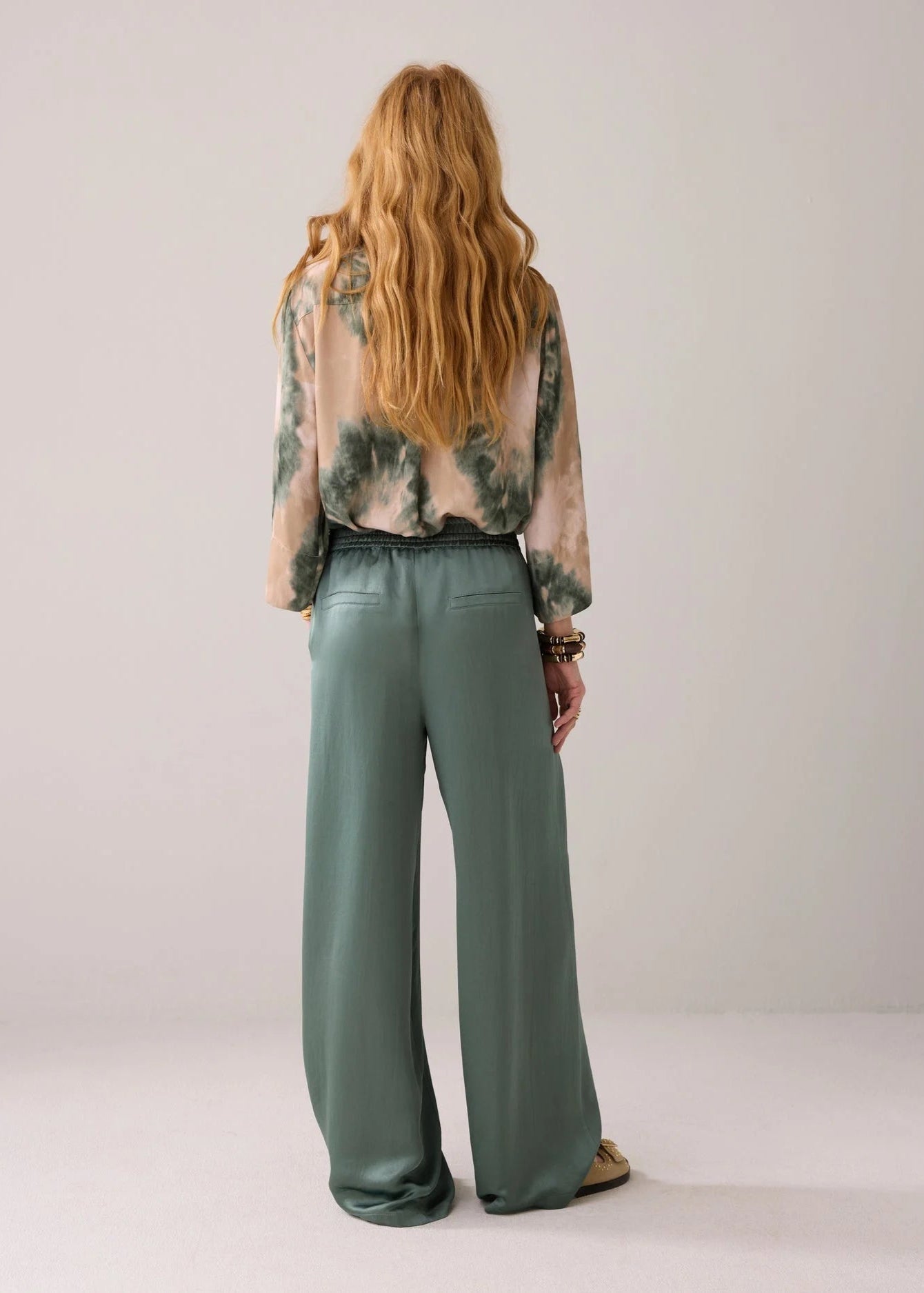 Summum Heavy Silky Touch Trousers Sea Glass