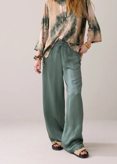 Summum Heavy Silky Touch Trousers Sea Glass