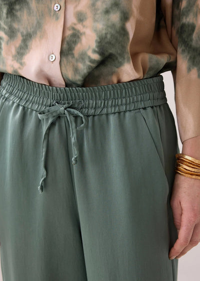 Summum Heavy Silky Touch Trousers Sea Glass