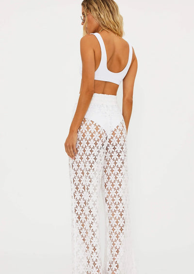 Beach Riot Foster Lace Pant White