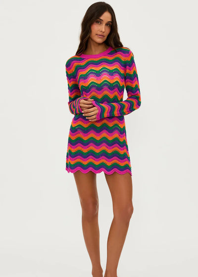 Beach Riot Libbi Dress Sunset Waves