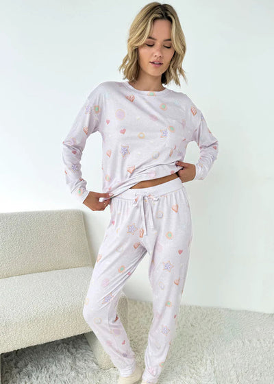 Splendid Marina Jersey Set Sugar Cookie