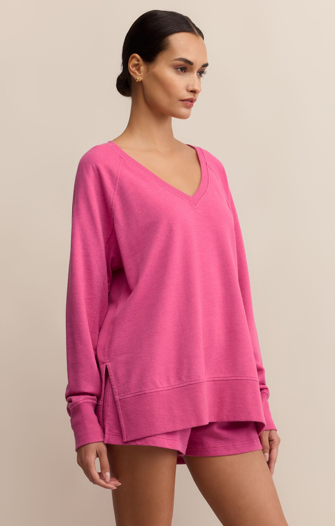 Z Supply Weekender V-Neck Island Pink