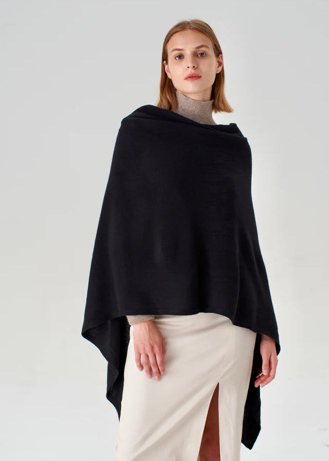 Pissenlit Cashmere Travel Wrap Black