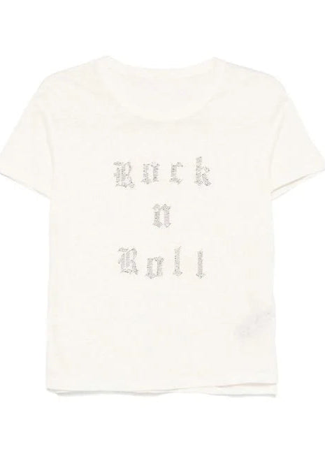 Zadig & Voltaire Marta Linen Rock n Roll Strass Tee