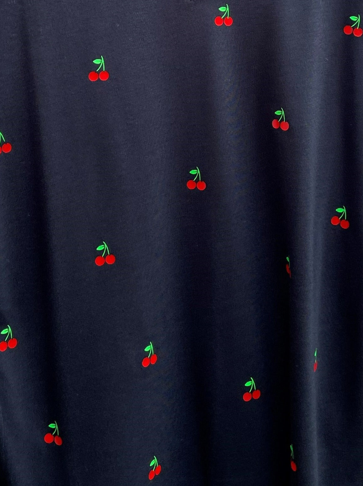Style Reform Black Tee w/ Red Cherries