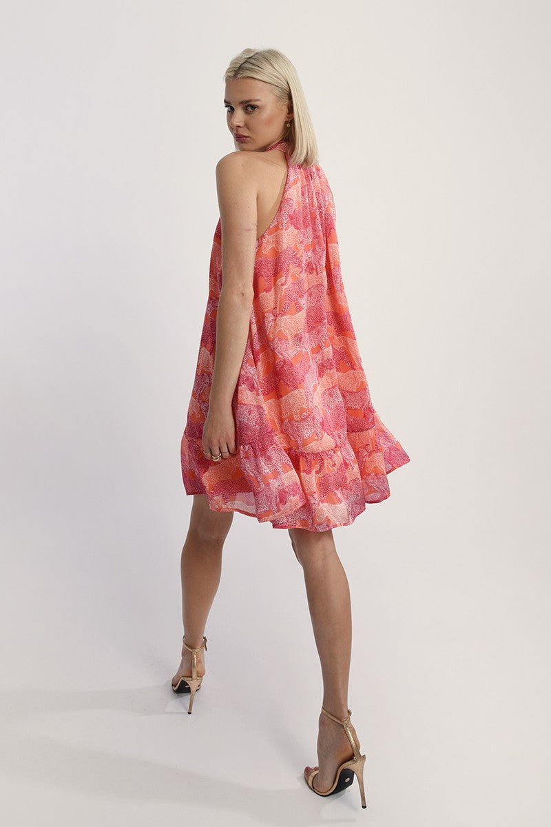 Molly Bracken High Neck Pink Savannah Dress